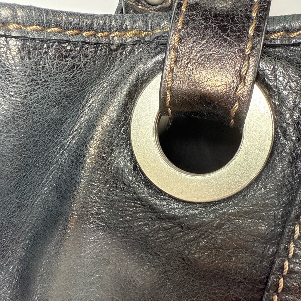 Fossil Black Leather Tote shoulder bag - Picture 9 of 14
